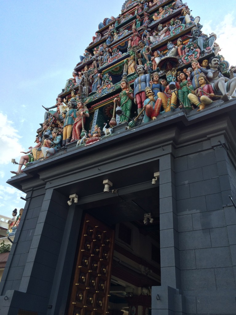 Hindu temple in Chinatown, Singapore