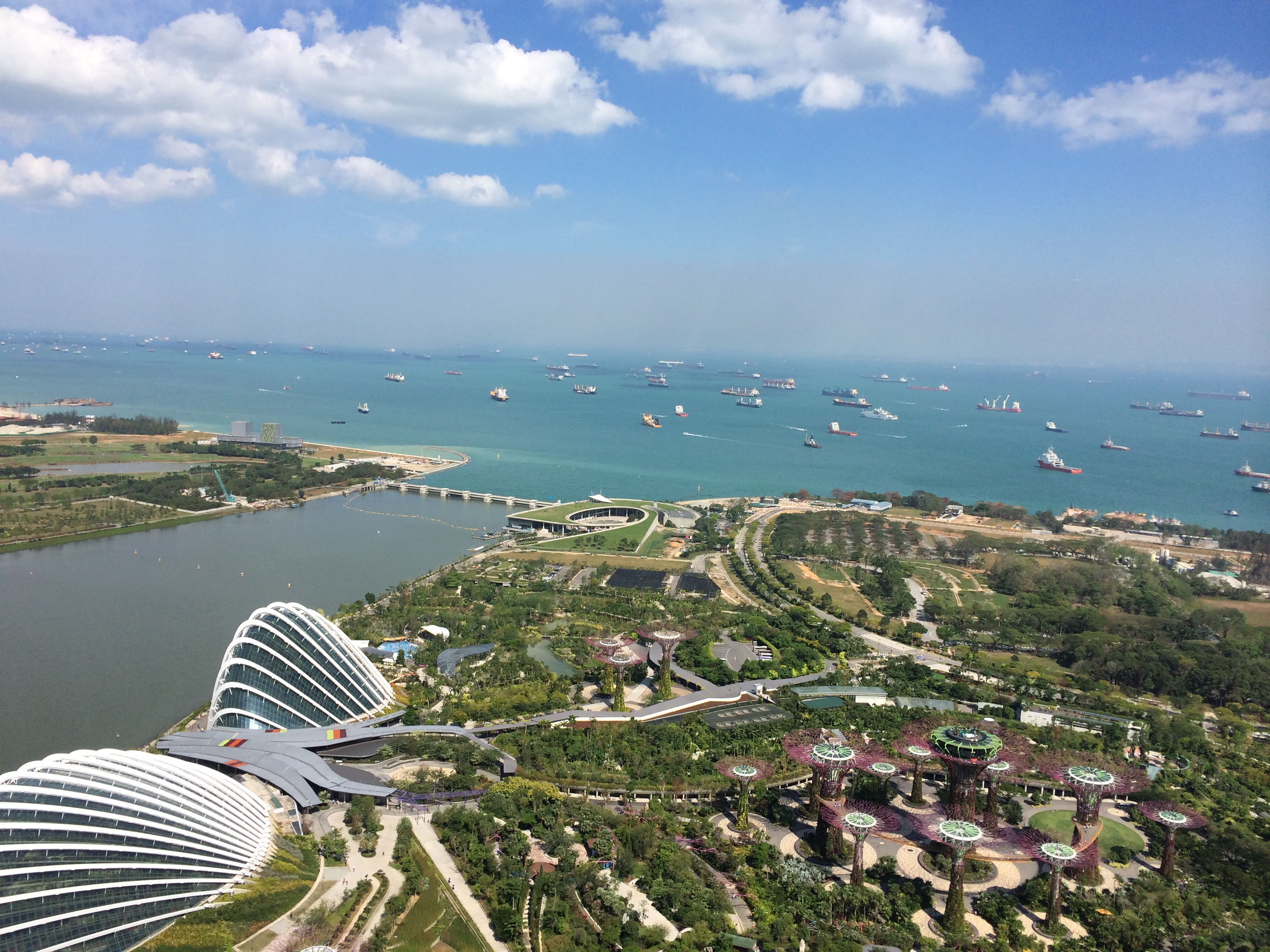 View of Singapore from Marina Bay hotel