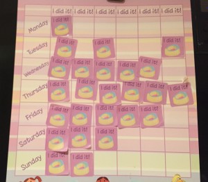 Potty training sticker chart