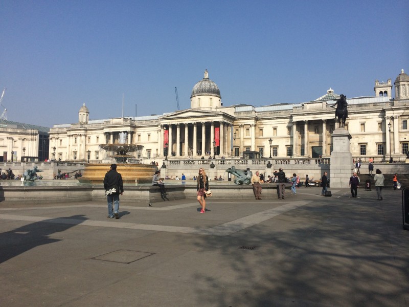 Trafalgar Square and the National Gallery