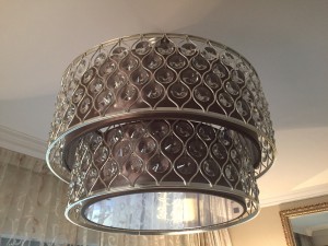 Beautiful lampshade in a suite at the One and Only, Royal Mirage, Dubai