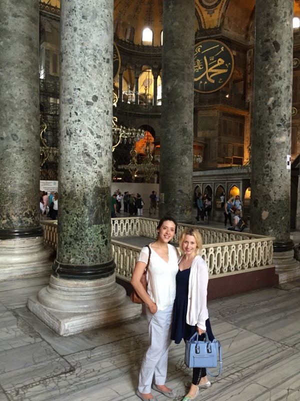 Inside the Haghia Sophia, Istanbul