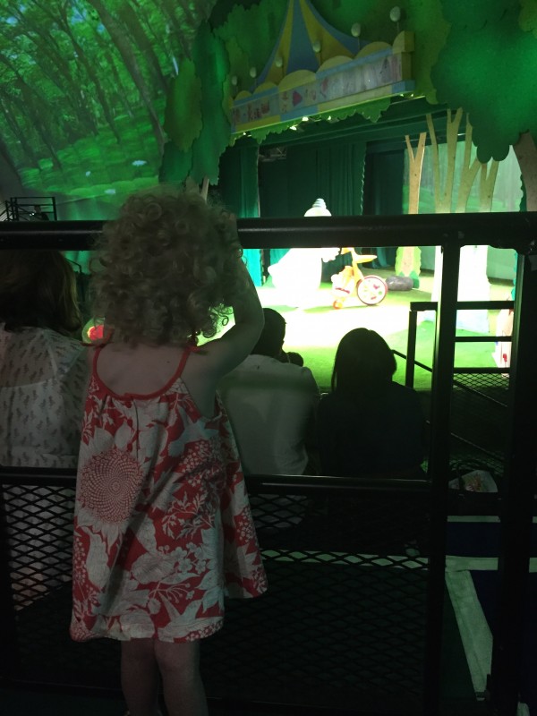 Mrs T watching In The Night Garden Live