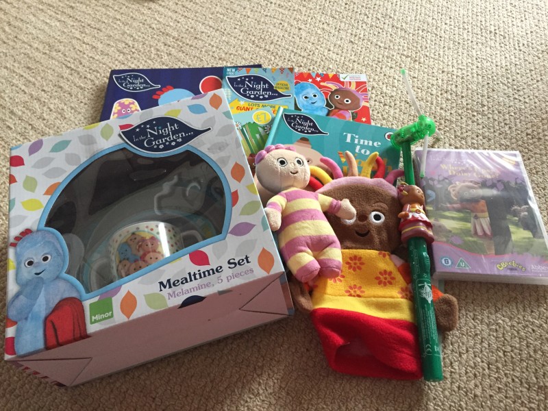 The goody bag from In The Night Garden Live