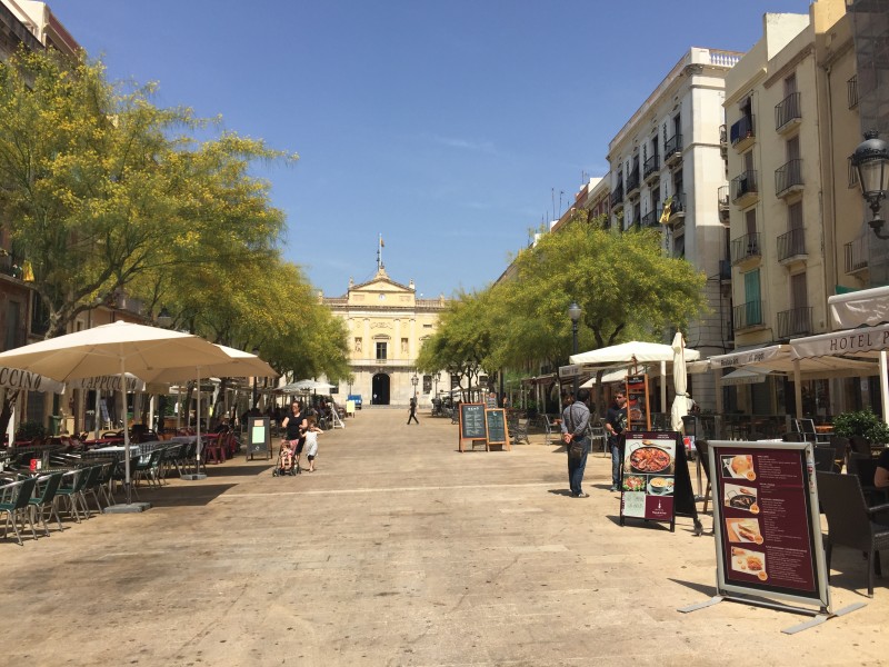 Piazza, Tarragona, Catalonia, Spain