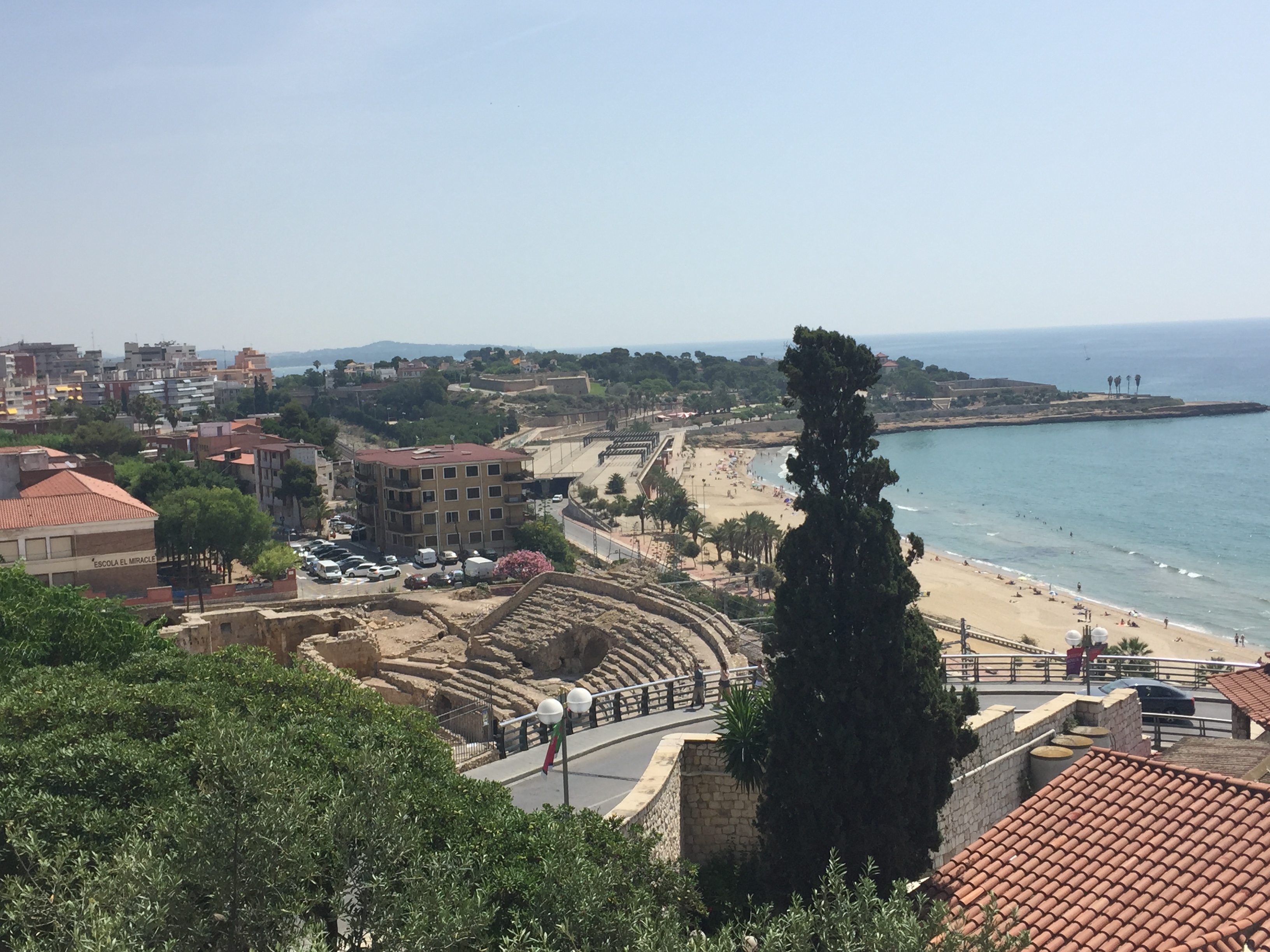 View of the Roman Amphitheatre in Tarragona, Spain