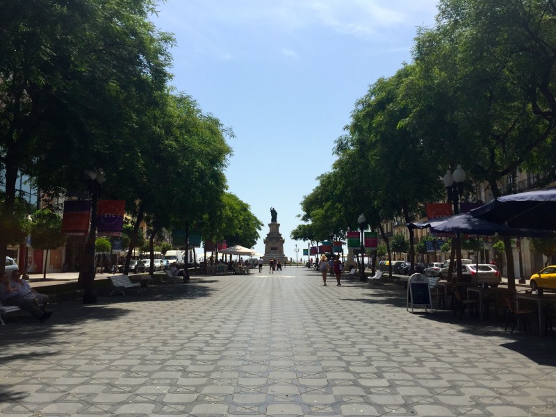 Rambla Nova in Tarragona, Spain