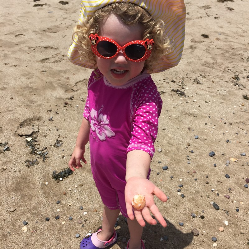 Mrs T at the beach, Oman