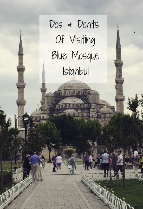 Find out the correct etiquette when visiting The Blue Mosque, Istanbul, Turkey