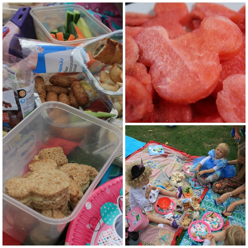 Picnic food for 3rd birthday