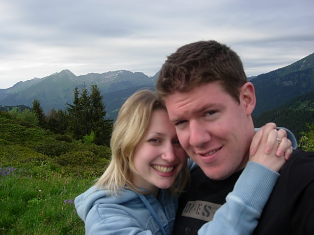 My husband and I in the French Alps 10 years ago 