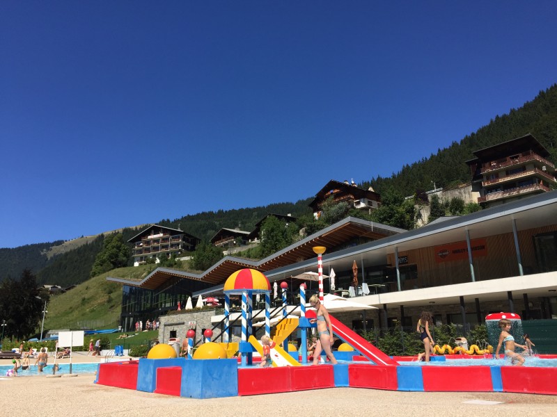 Kids playground at Morzine pool