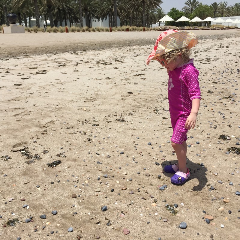 The beach at The Chedi, Muscat, Oman