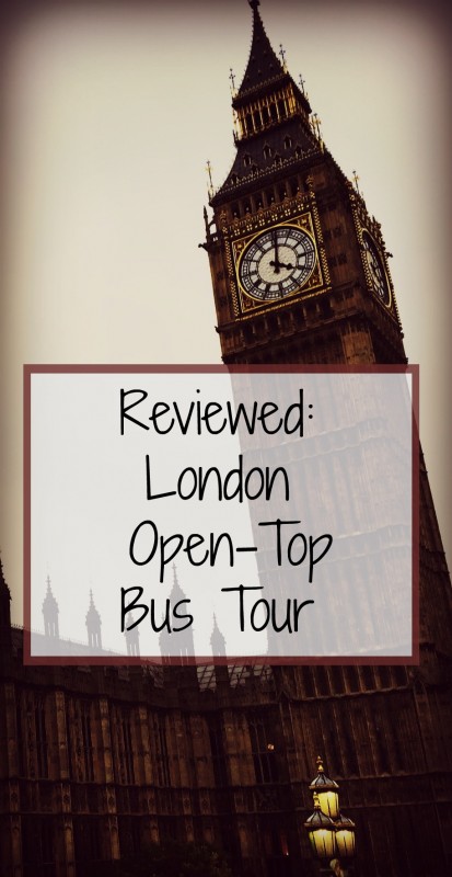 What is it like to go in an open-top bus tour in London?