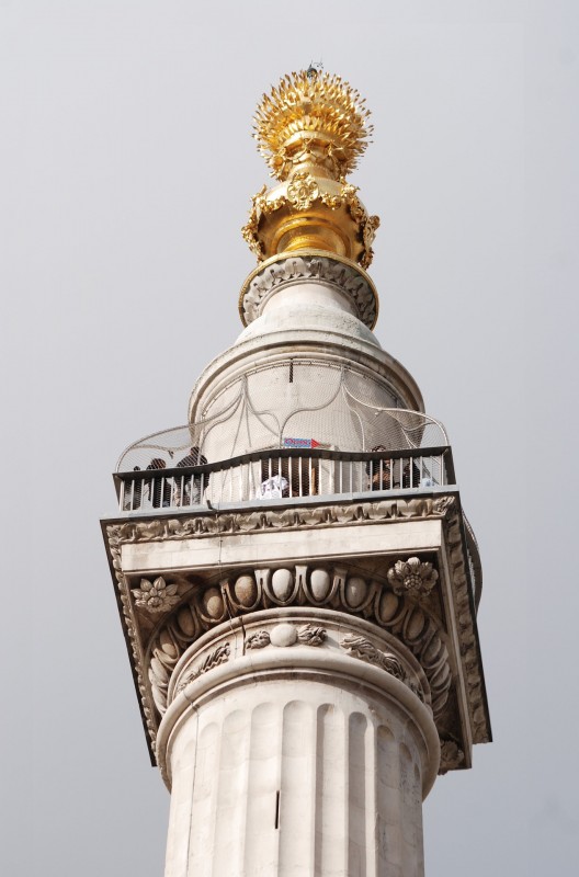 Viewing platform on Monument, London