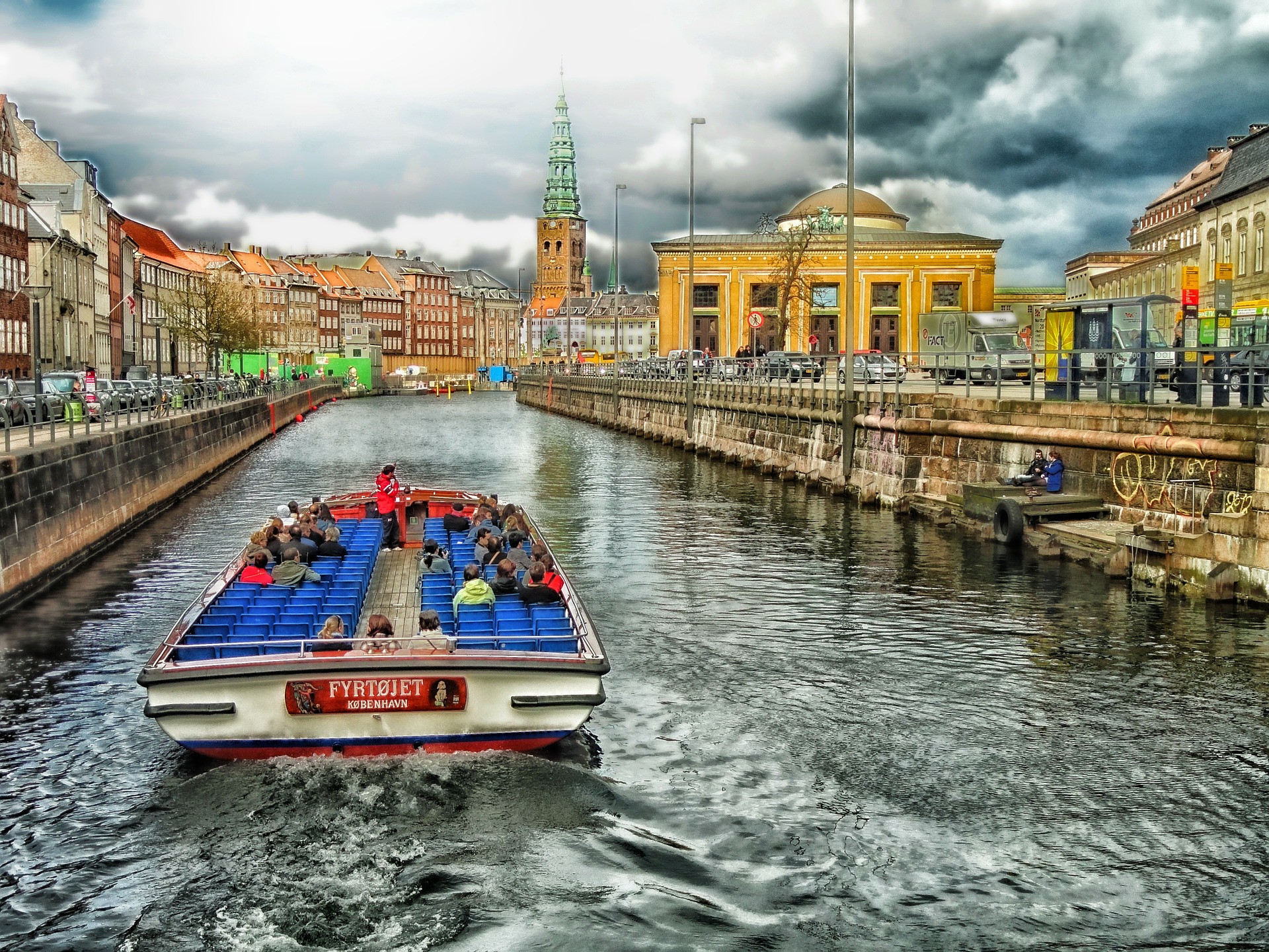 Boat tour in Copenhagen, Denmark