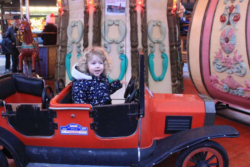 On the carousel, Morzine, France