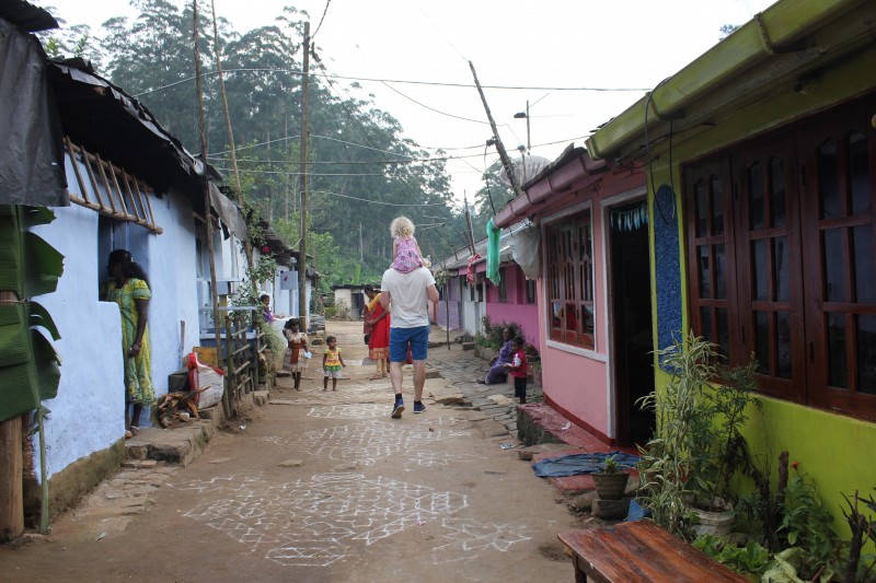 Small Tamil village near Hatton, Sri Lanka