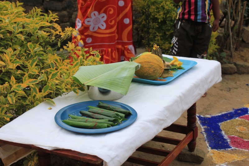 Offerings for Thai Pongal