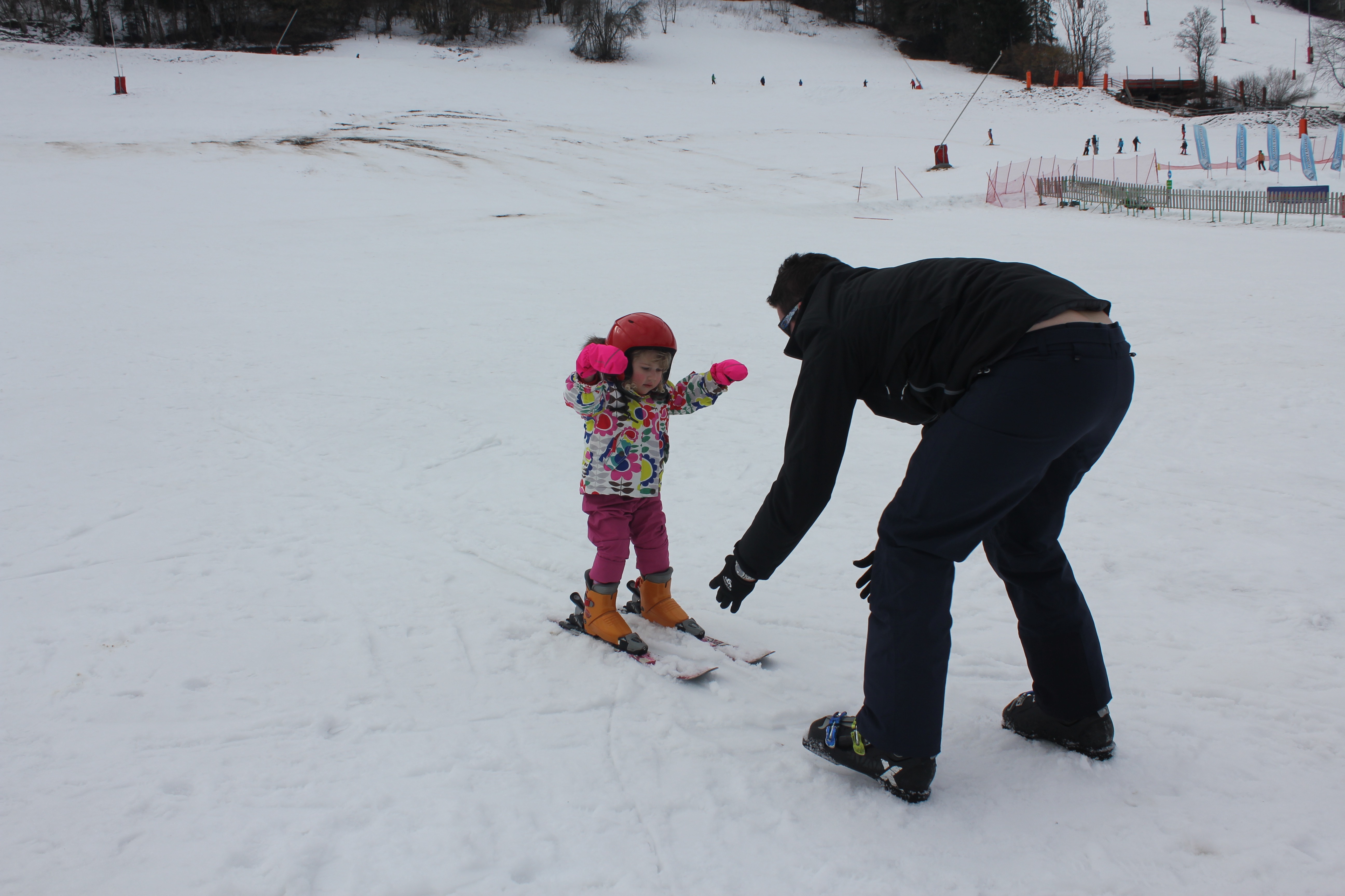 Mrs T skiing in Morzine, France