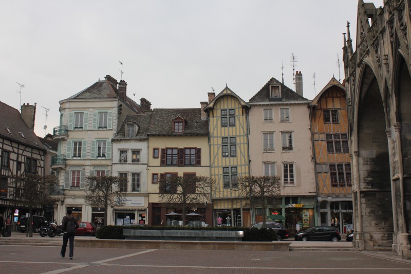 Half-timbered houses in Troyes, France