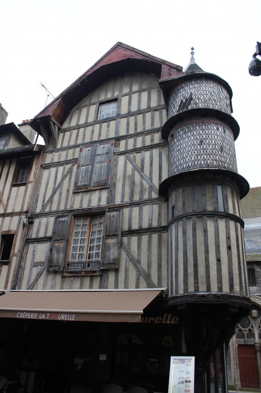 Timber houses in Troyes, France