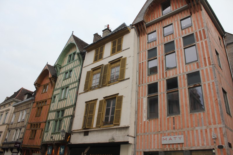 Timber houses in Troyes, France