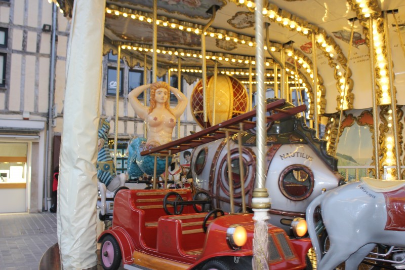 carousel in Troyes, France 