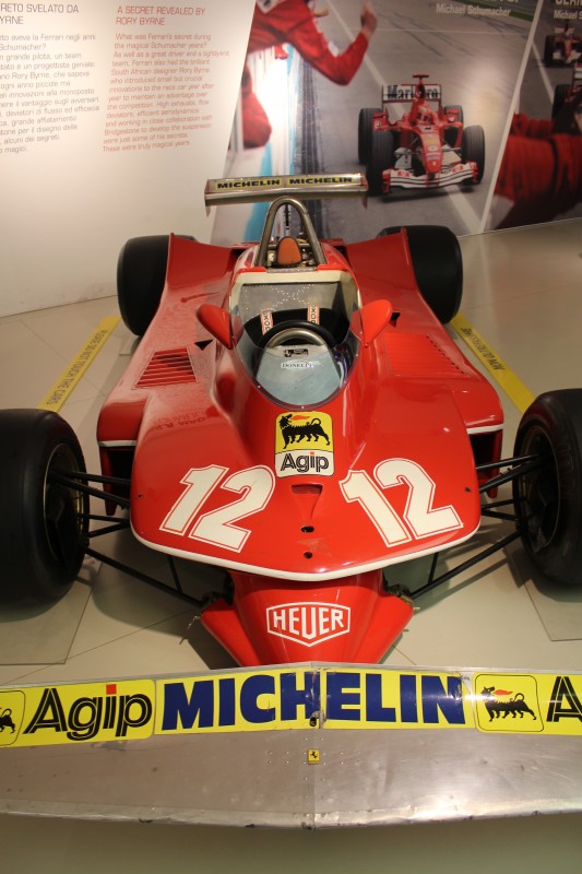 Gilles Villeneuve'f F1 car from 1981 (Ferrari 126 C) at Ferrari Museum, Maranello