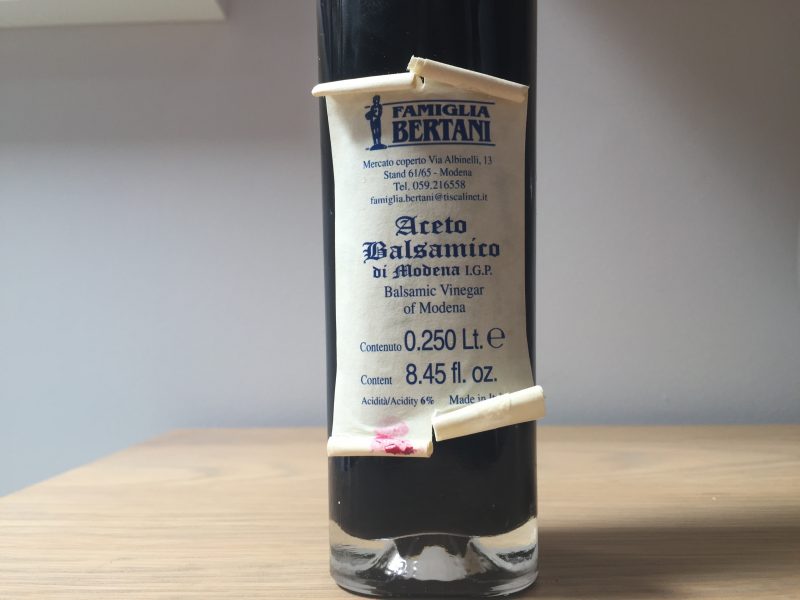 Traditional balsamic vinegar or Aceto Balsamico Tradizionale from Emilia Romagna