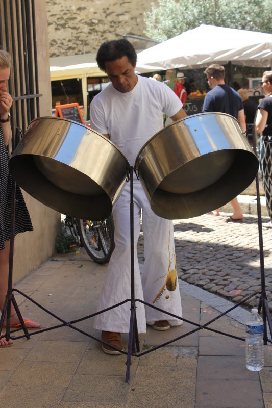 Street performer at the Avignon Festival. France 