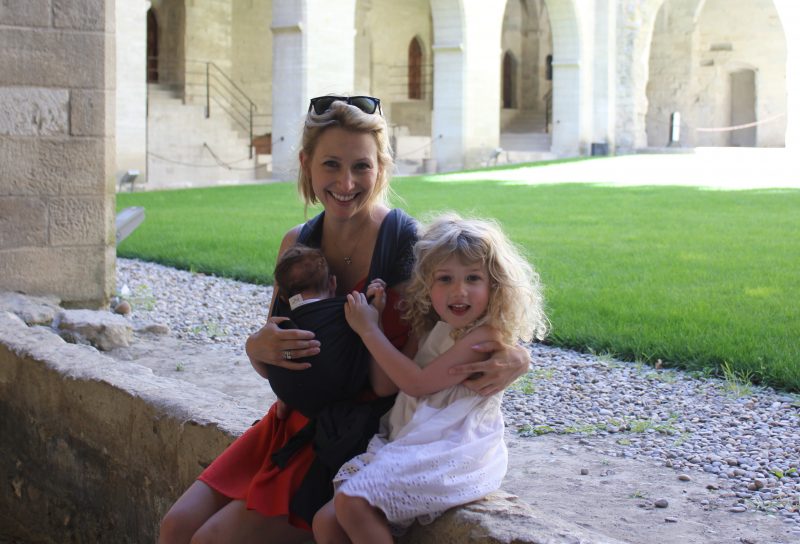 Wander Mum tries out the Kangawrap at Popes Palace in Avignon