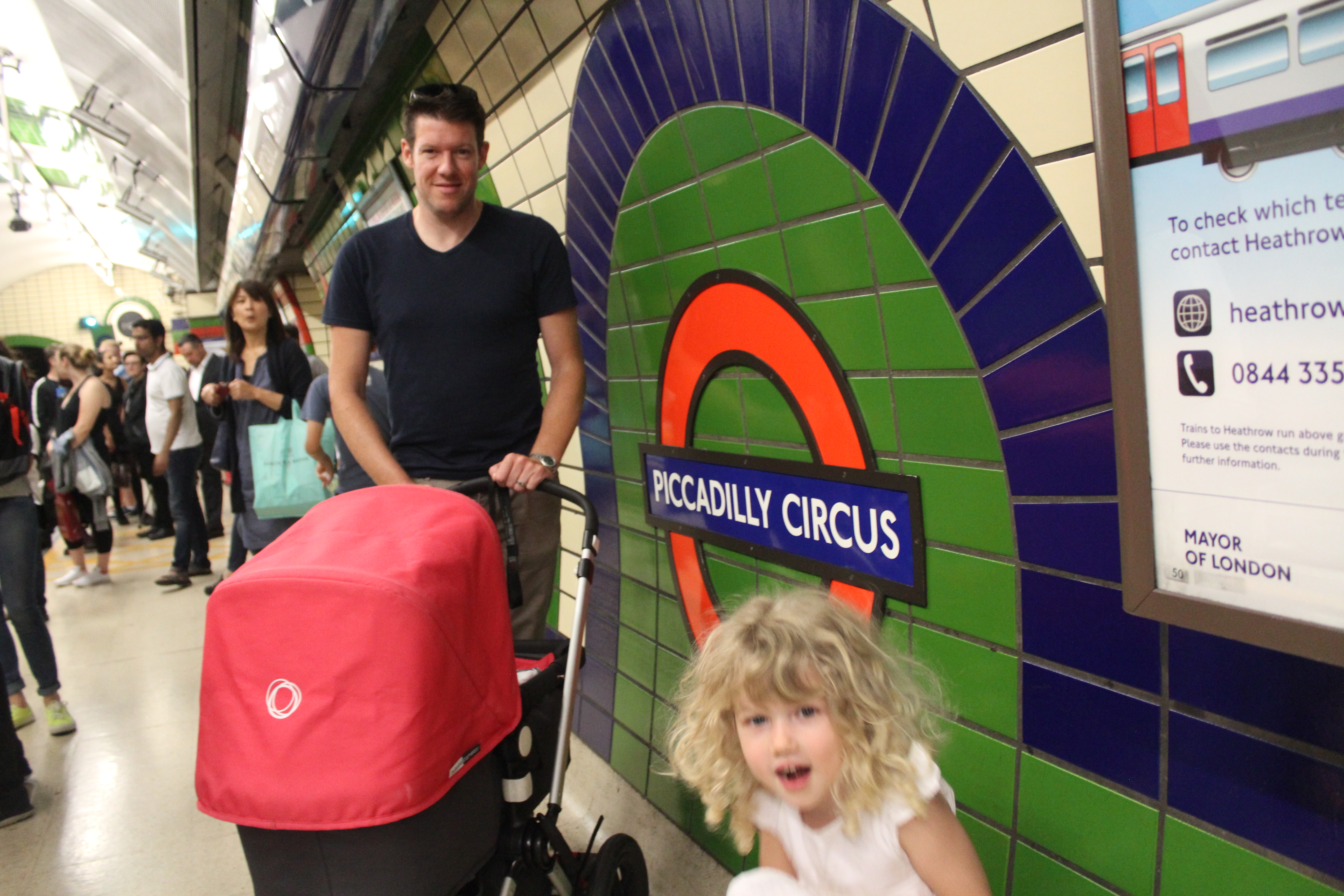 On the London Underground, Piccadilly Circus