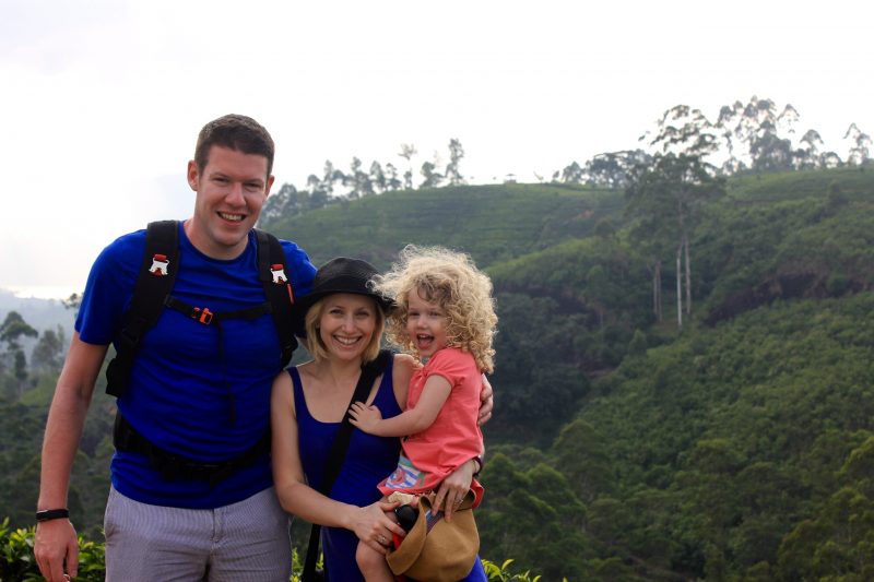 Hiking in the tea lands in Sri Lanka