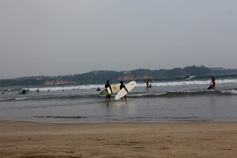 Surfers in Sri Lanka