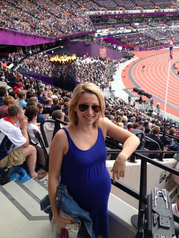 Wander Mum at the Olympic stadium, Stratford, London 2012