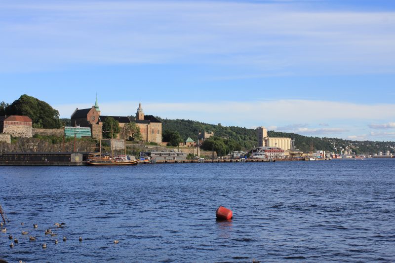 The Akershus Fortress from the harbour, Oslo