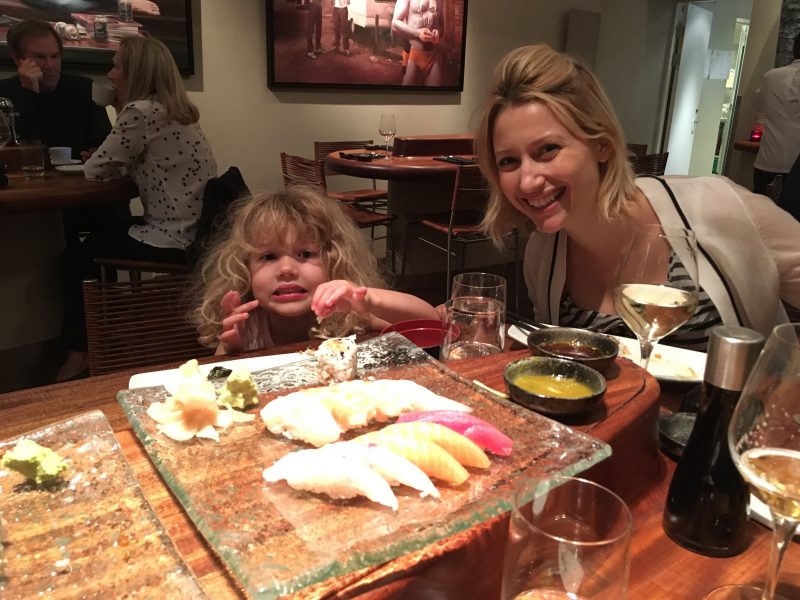 Wander Mum and Mrs T enjoy sushi at 'Alex Sushi'