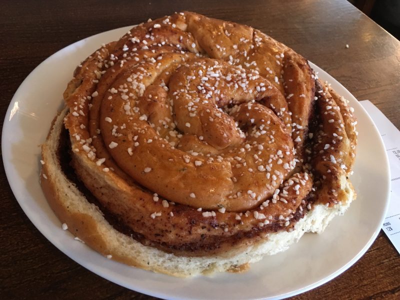 Cinnamon bun, Cafe Huseran, Gothenburg