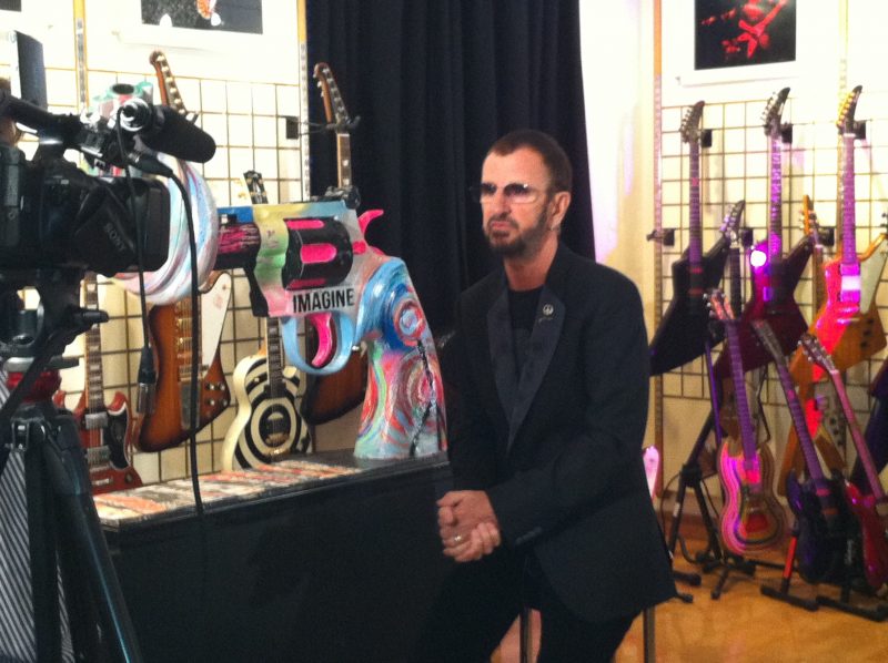 Ringo Starr and knotted gun design