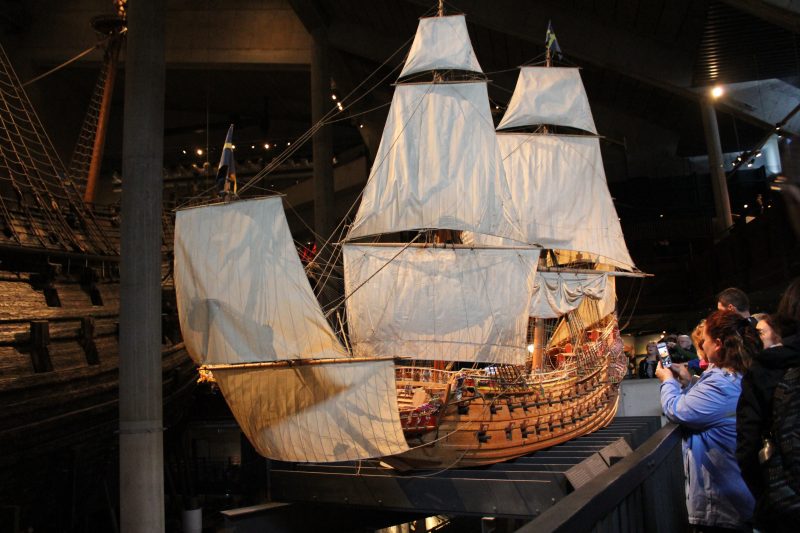 Model of the Vasa at the museum, Stockholm