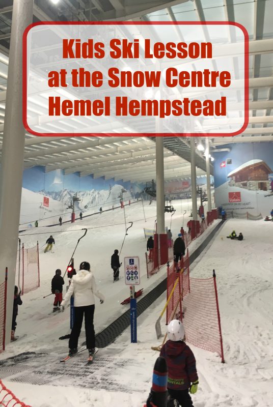 What to expect at a kids lesson at the snow centre at Hemel Hempstead 