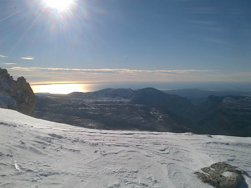 Ski slopes of Cote d'azur