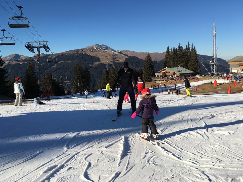 Mrs T skiing 