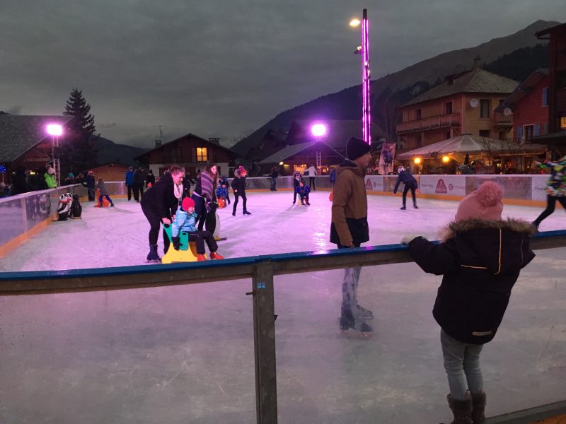 Ice skating in Morzine