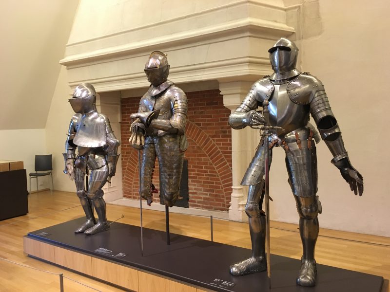 Knights armour at the Museum of fine art, Dijon