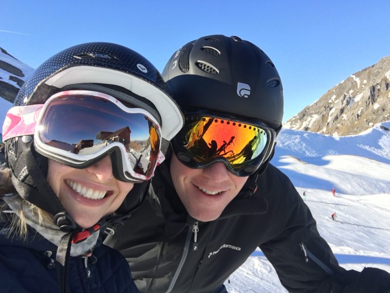 Skiing selfie, Avoriaz, France