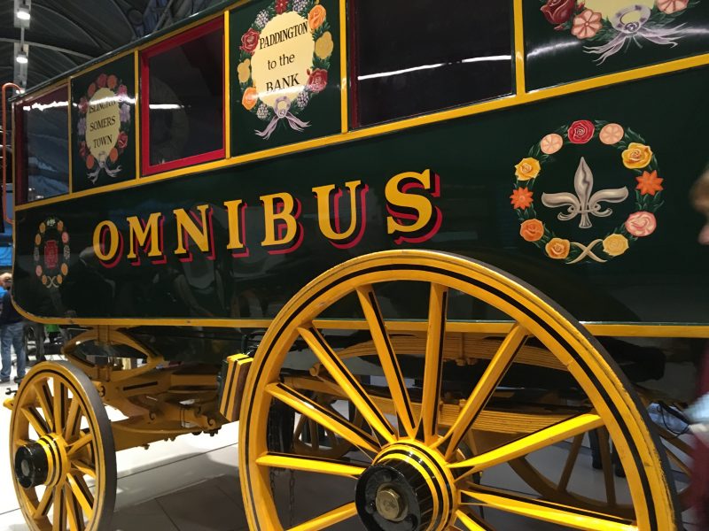 Omnibus - one of the first horse drawn buses in London
