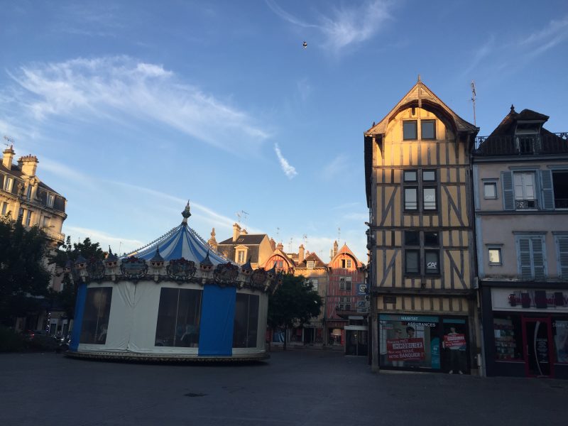 Troyes main square, France