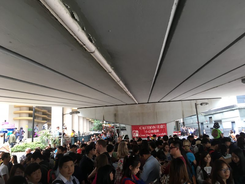 Queue for Peak Tram, Hong Kong